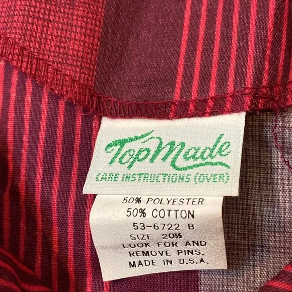 Vintage TopMade Striped Dress with Short Sleeves - Picture 6 of 9